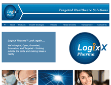 Tablet Screenshot of logixxpharma.com